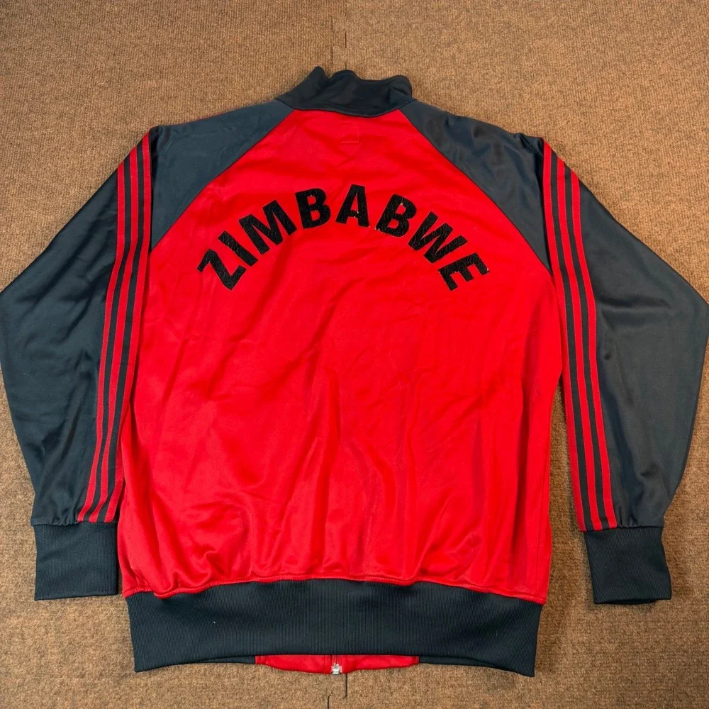 Adidas Bob Marley Zimbabwe Track Jacket Mens XL Red Black Full Zip 024202 938005